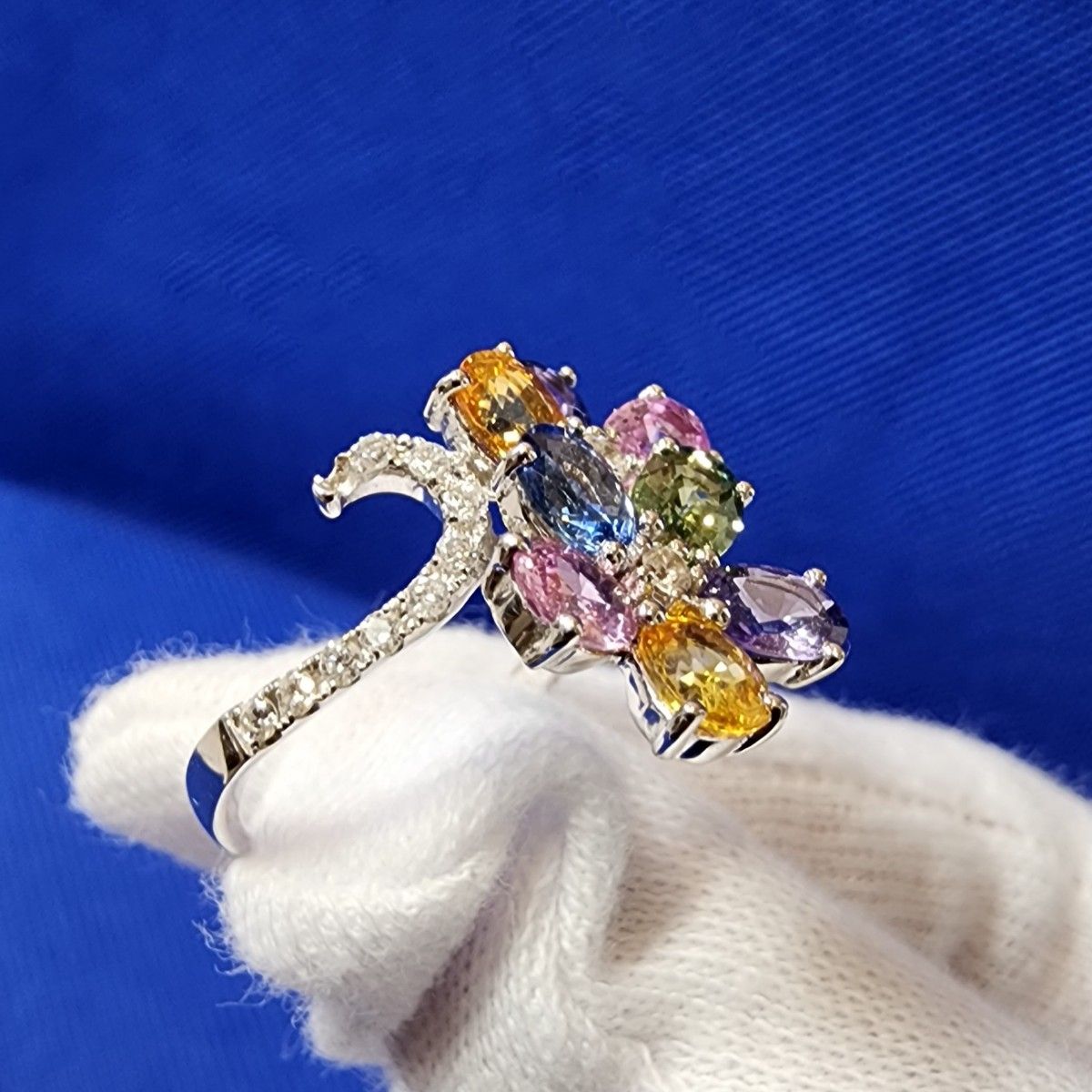 SAPPHIRE サファイア 3 ct K 指輪 リング ジュエリー｜PayPayフリマ