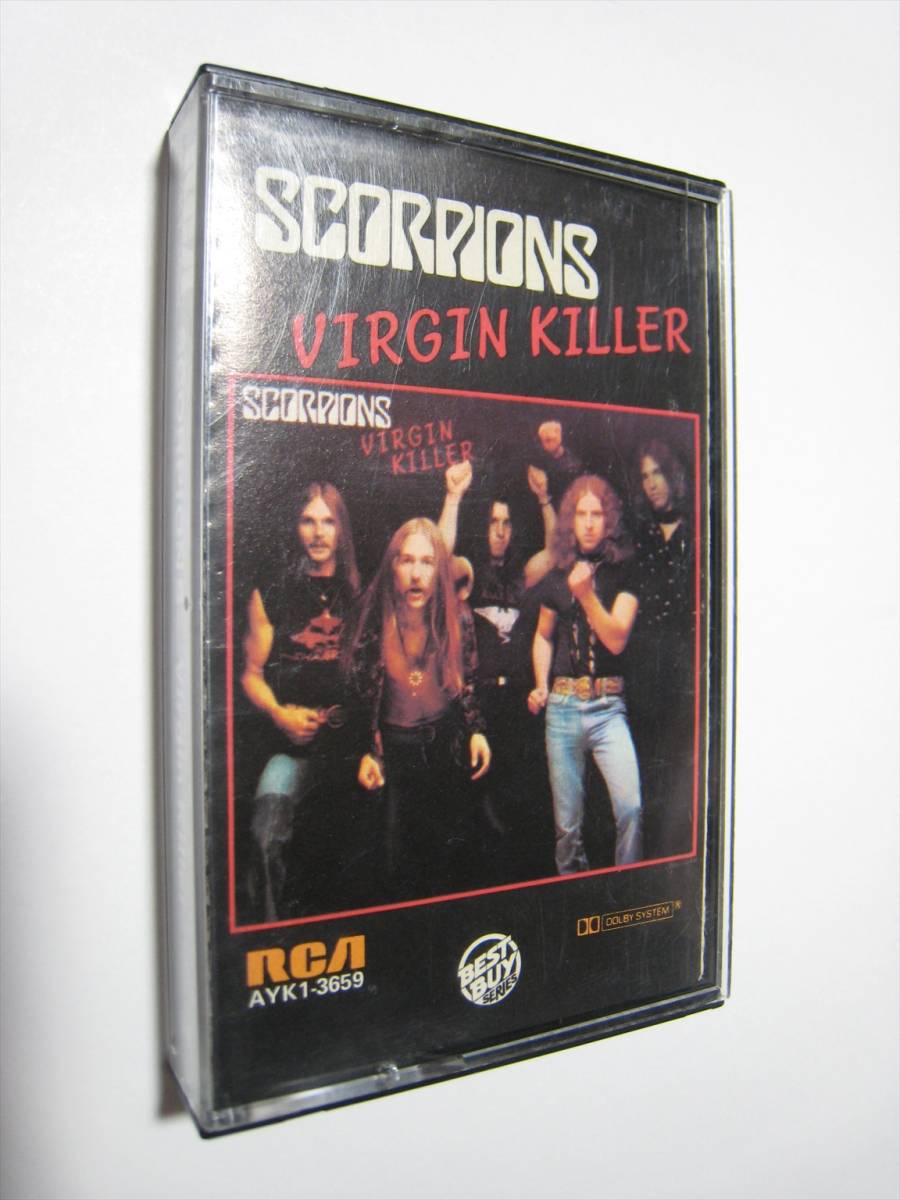 [ кассетная лента ] SCORPIONS / VIRGIN KILLER US версия Scorpion z сумасшествие .. ..va- Gin * killer ULRICH ROTH
