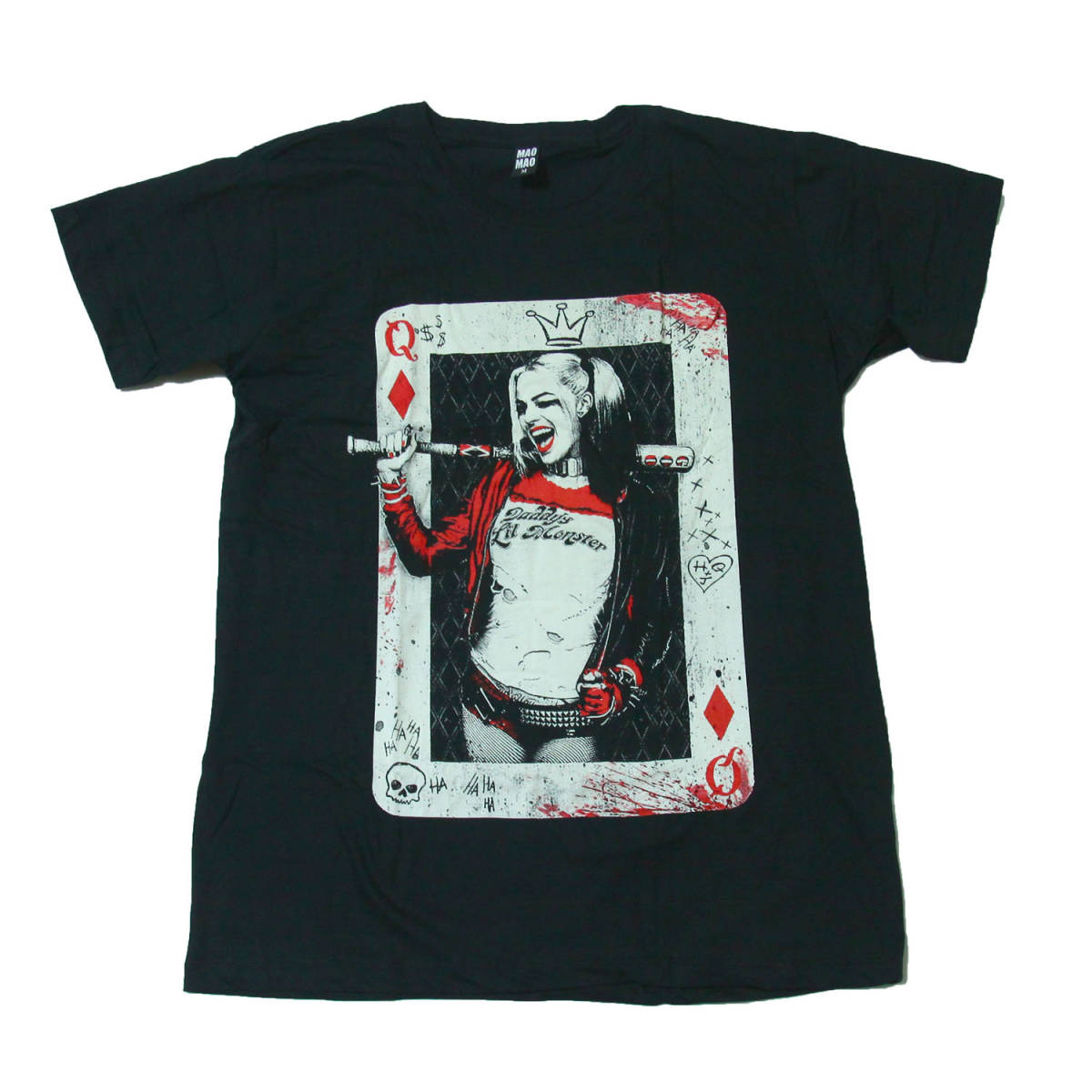ハーレイクイン 映画Tシャツ スーサイドスクワッド カワイイ ストリート系 デザインTシャツ おもしろTシャツ メンズ 半袖★tsr0336-blk-l_画像1