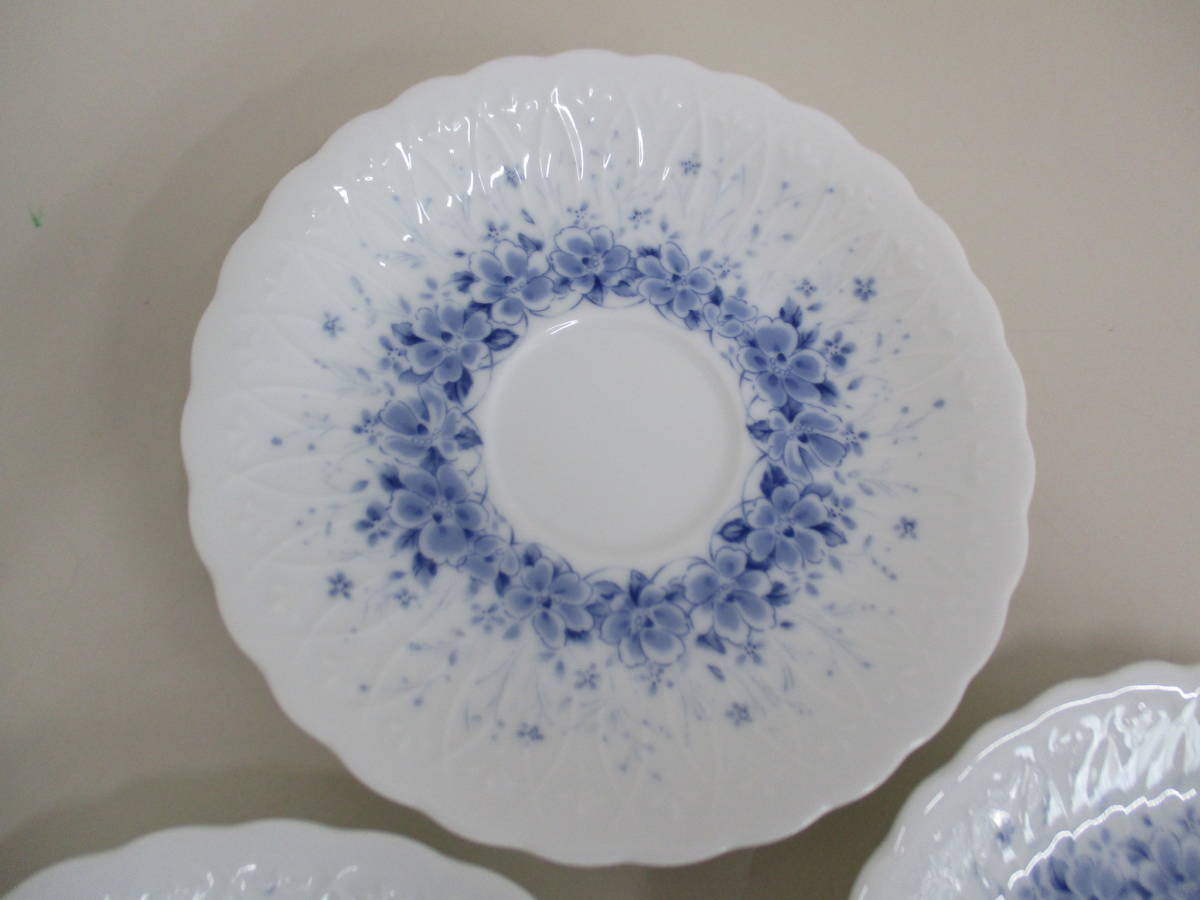 C16 HOYA CHINA White Shadow ソーサーのみ 3枚セット レトロ レア 陶磁器 花柄_画像2