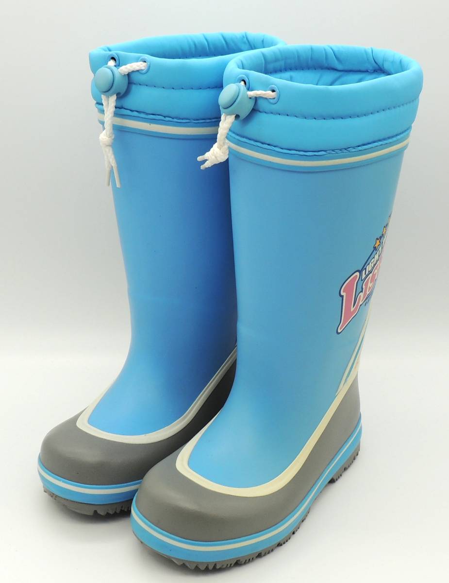  дождь. день меры ..... Junior девочка влагостойкая обувь сапоги легкий защита от снега отражающий лента .. резина li Star свет 1413 sax 19.0cm