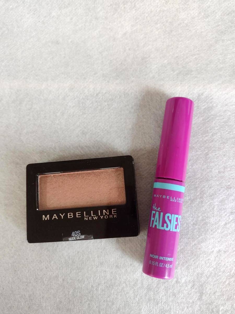  новый товар Maybelline Maybelline Expert одежда тени для век 40S nude glow & Mini размер тушь для ресниц The faru She's 4.5ml very black чёрный 