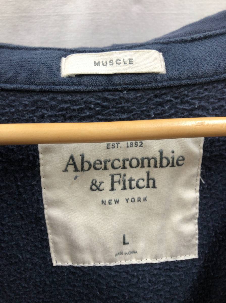 アバクロ Abercrombie & Fitch パーカー スウェット 裏起毛 メンズ L