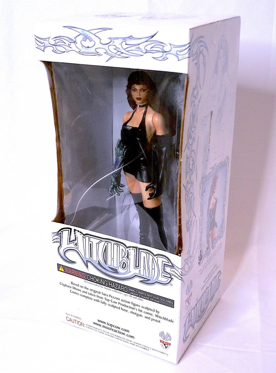 Top Cow トップカウ 1/6 サラ・ペッチーニ ブラックドレス Witchblade ウィッチブレイド フィギュア 塗装済み完成品 全高:約34cm 未開封_画像7