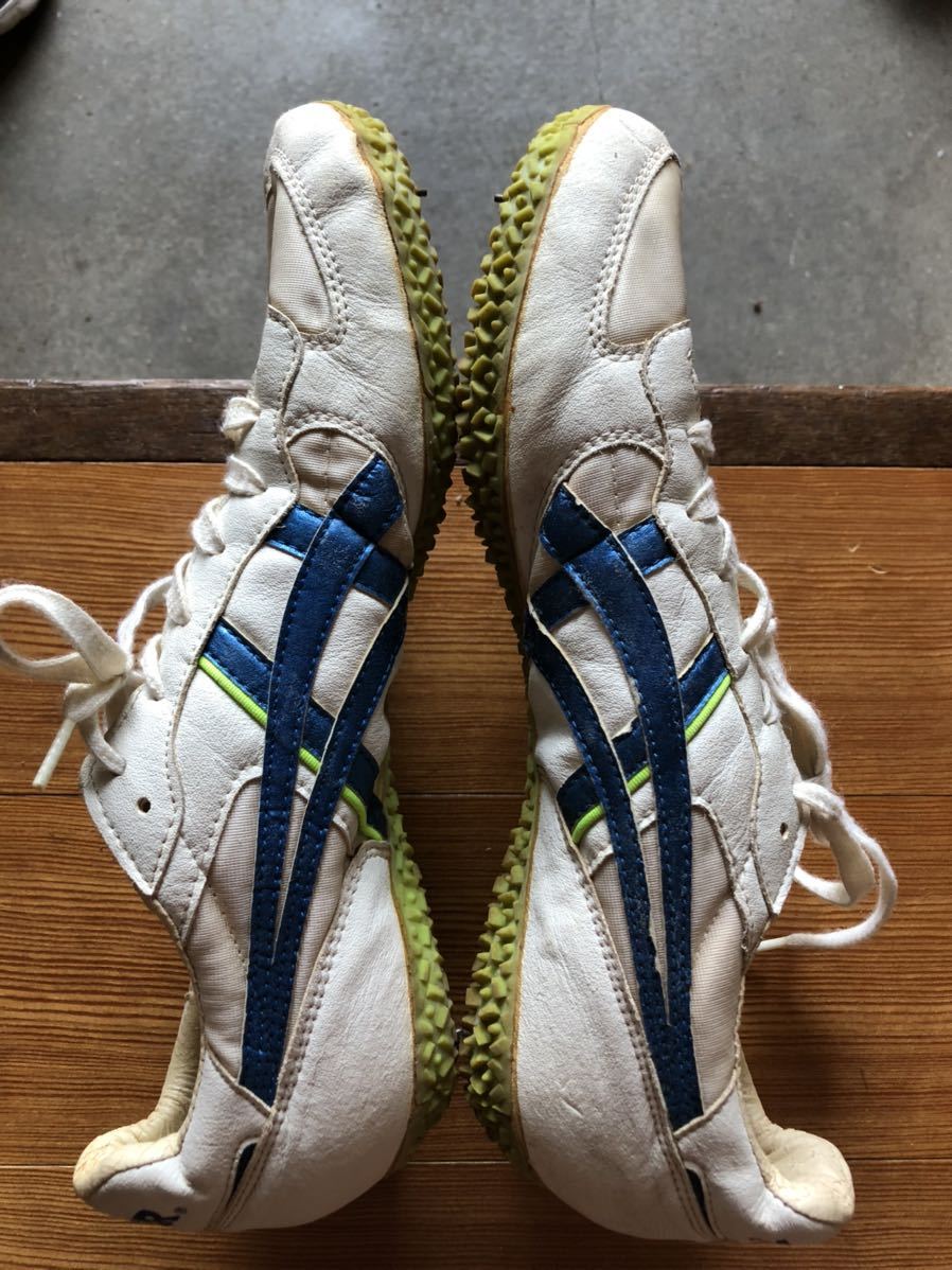  Showa Retro Asics Tiger high Jump for spike shoes HIGH JUMP ASICS TIGER height .. track-and-field 28cm made in Japan junk 