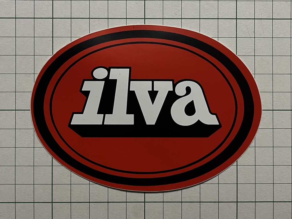 外国 古いステッカー：ilva ロゴ ビンテージ 海外 +Ke_画像1