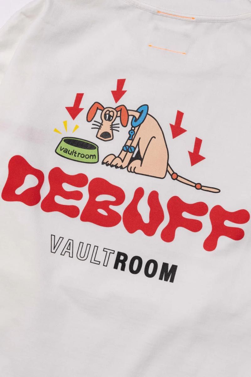 Vaultroom DEBUFF BIG L/S TEE / WHT Lサイズ