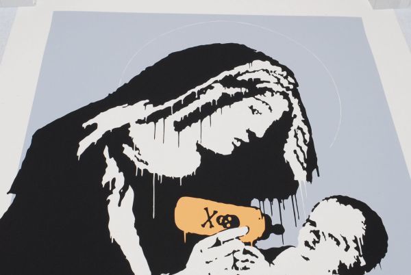 希少 WCP Banksy バンクシー TOXIC MARY リプロダクション シルク