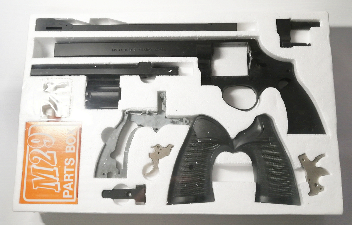 コクサイ 発火式モデルガン デビルカスタム 8インチモデル S&W M29 44マグナム SPG【譲渡品・一部パーツ欠品・未組立品・パーツ未検品】