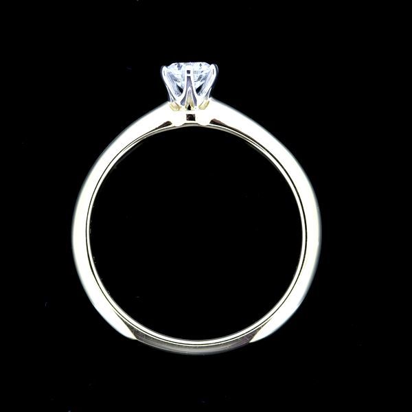 ティファニー ソリティア 0.27ct ダイヤモンド リング E-VS1 K18YG