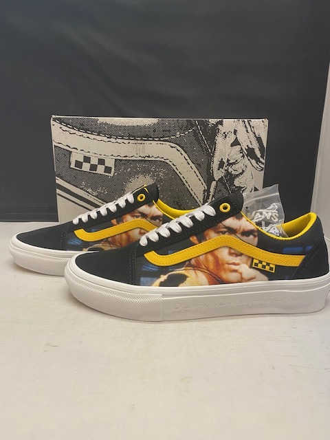 【新品】VANS SKATE OLD SKOOL BRUCE LEE BLACK/YELLOW US9.5 27.5cm ヴァンズ バンズ スケート オールドスクール ブルースリー_画像2