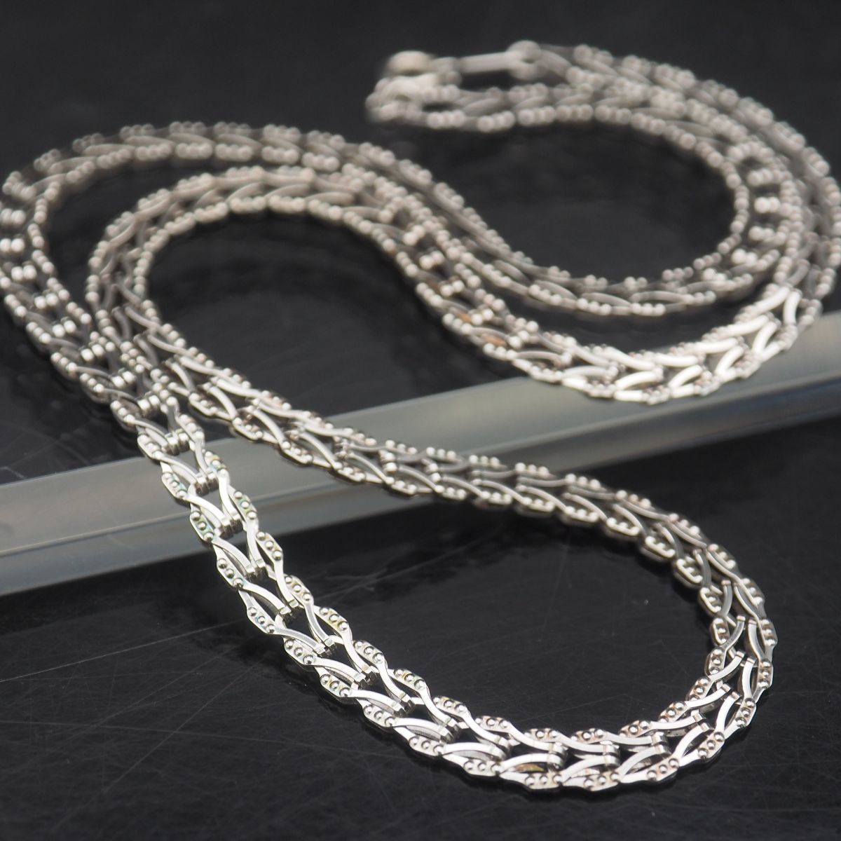 B717 ヴィンテージ SILVER Pt100 STERLING刻印 ネックレス B717 ヴィンテージ SILVER Pt100 STERLING刻印 ネックレス