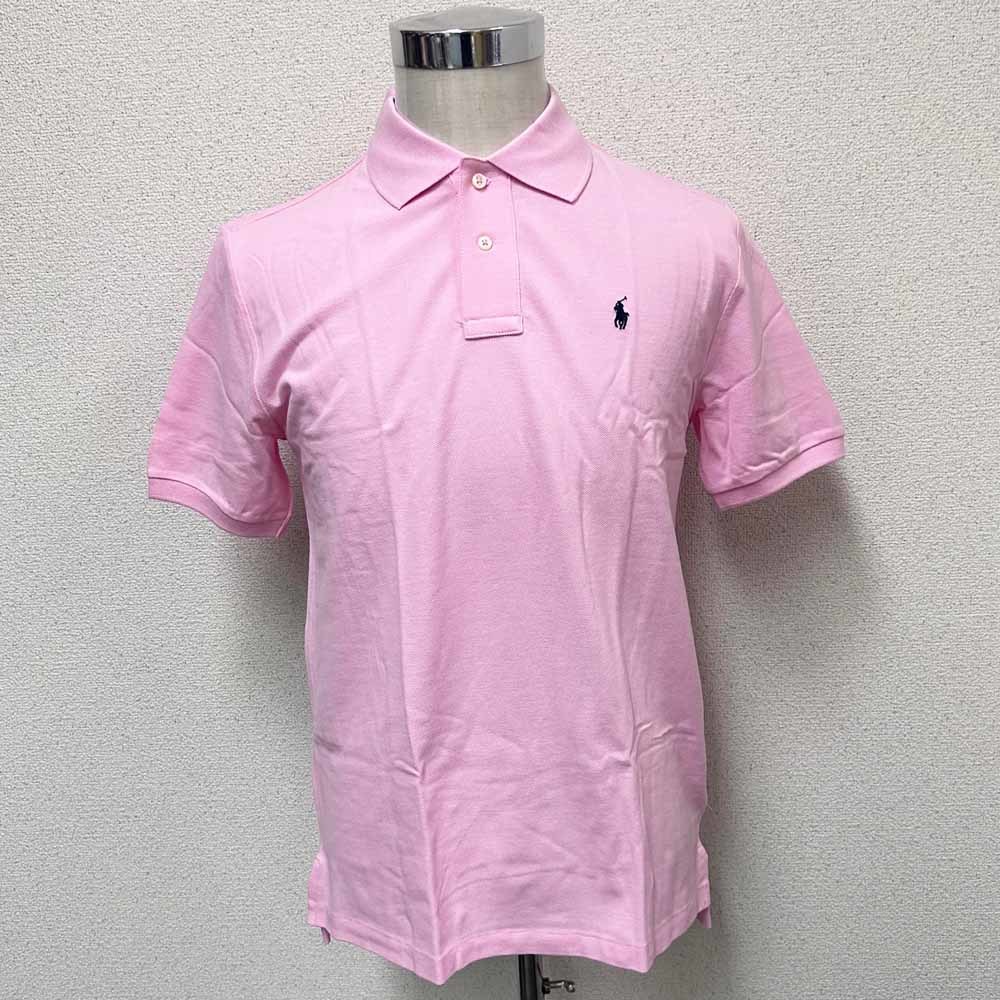 新品 POLO RALPH LAUREN ポロラルフローレン スモールポニーポロシャツ ピンク ボーイズＬサイズ_画像1