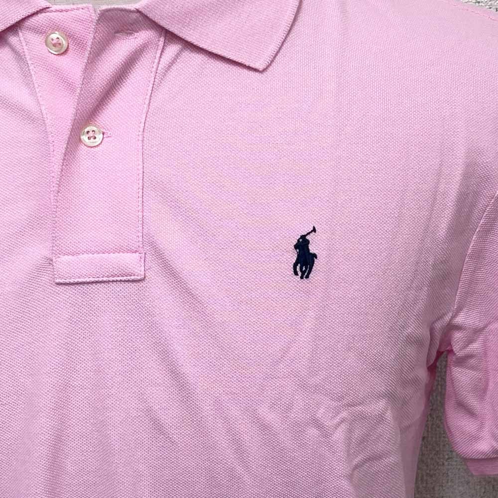 新品 POLO RALPH LAUREN ポロラルフローレン スモールポニーポロシャツ ピンク ボーイズＬサイズ_画像5