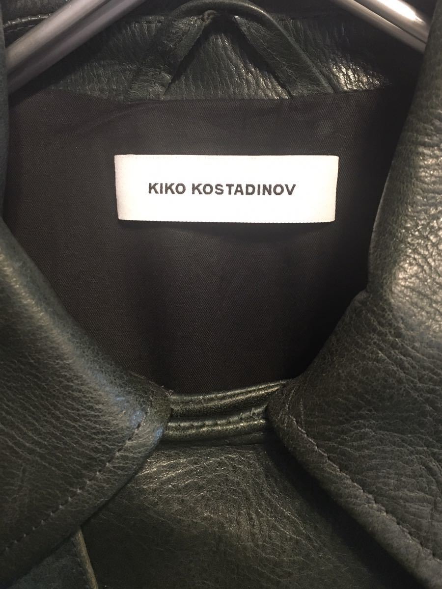 2018AW KIKO KOSTADINOV キコ コスタディノフ レザーライダース s size