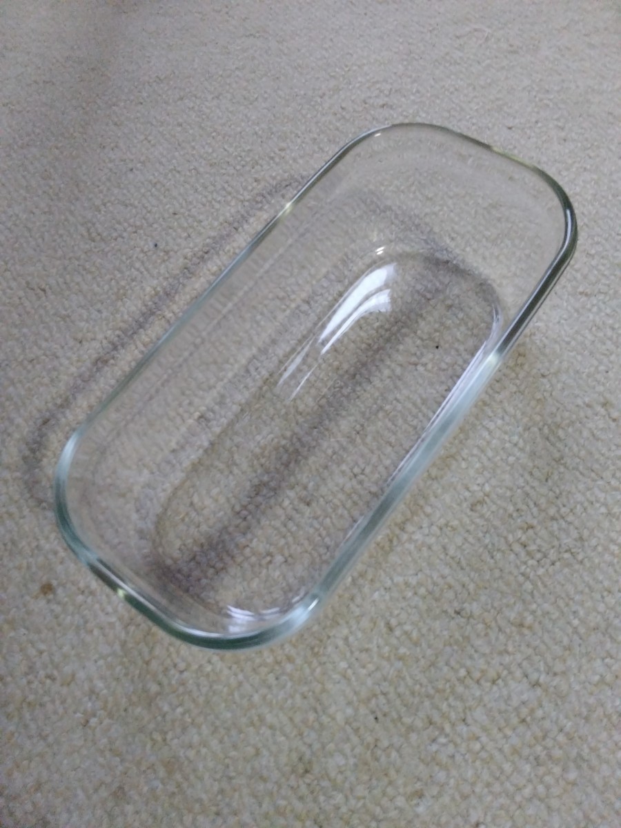 耐熱ガラス【IWAKI】日本製◆17.5×8.5cm 　高さ5cm_画像1