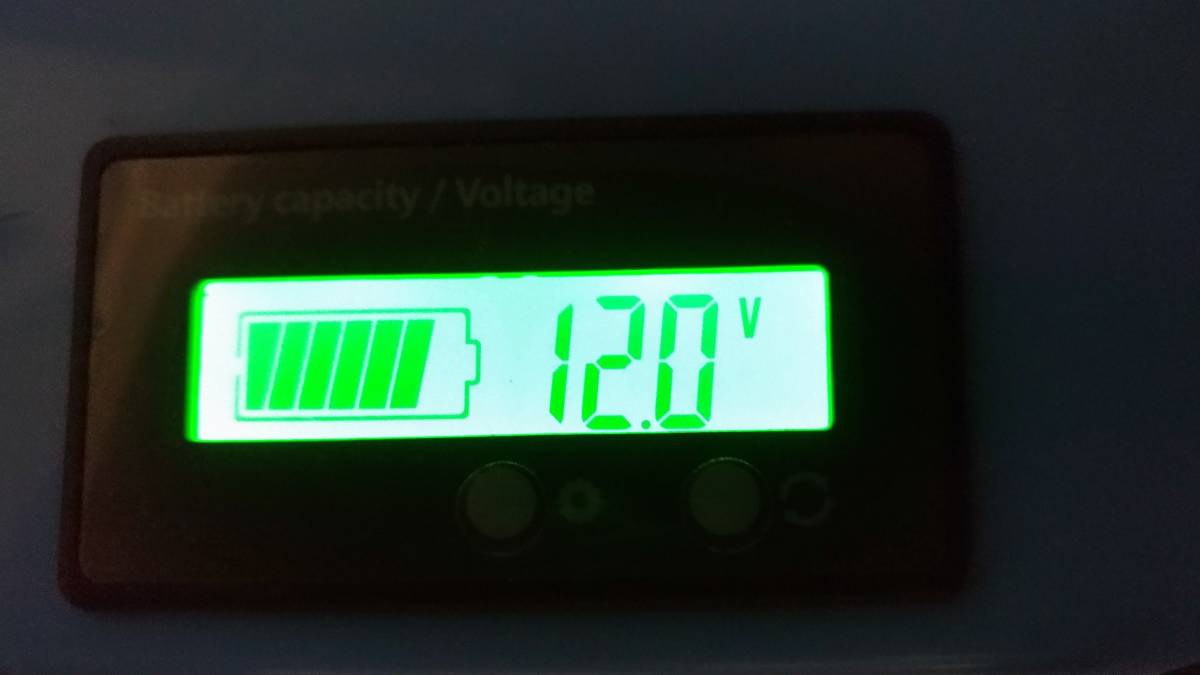 送料無料 【12V 100Ah】 リチウムイオンバッテリー 電圧計 残量計 充電器 BMS付 5
