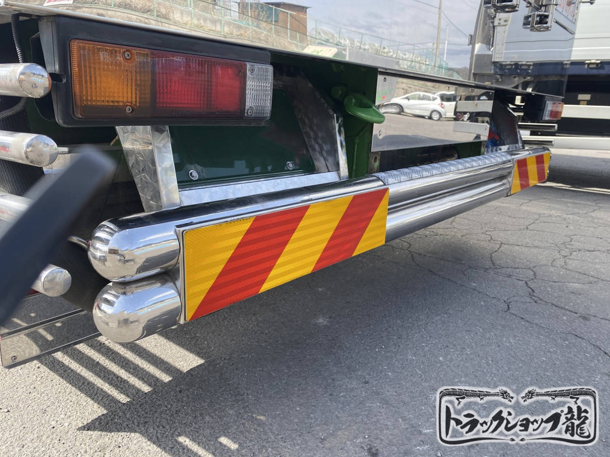  limited amount!4t for stainless steel rear bumper 1.7m width φ90 circle pipe 2 ream type specular deco truck retro all-purpose truck parts S0428S