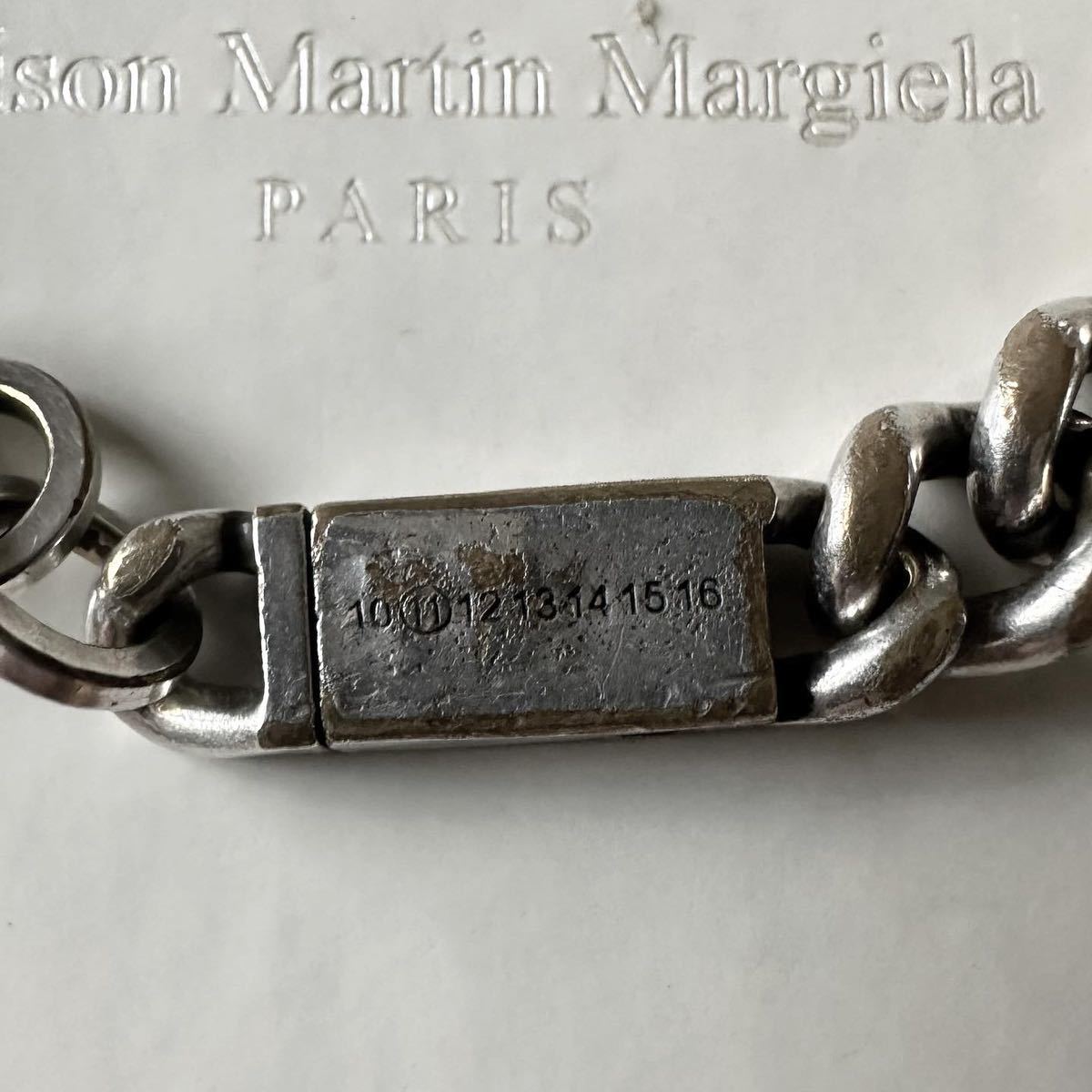 希少 11ss Maison martin Margiela 11 キーチェーン ブレスレット メゾンマルタンマルジェラ バングル シルバー ネックレス_画像3