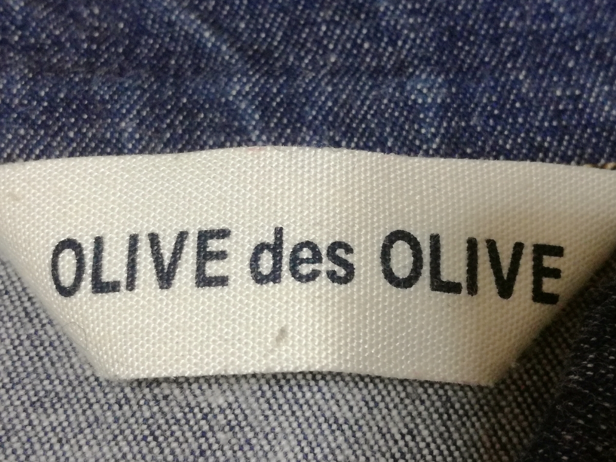 y4410*OLIVE des OLIVE* Dungaree рубашка с коротким рукавом * индиго *F