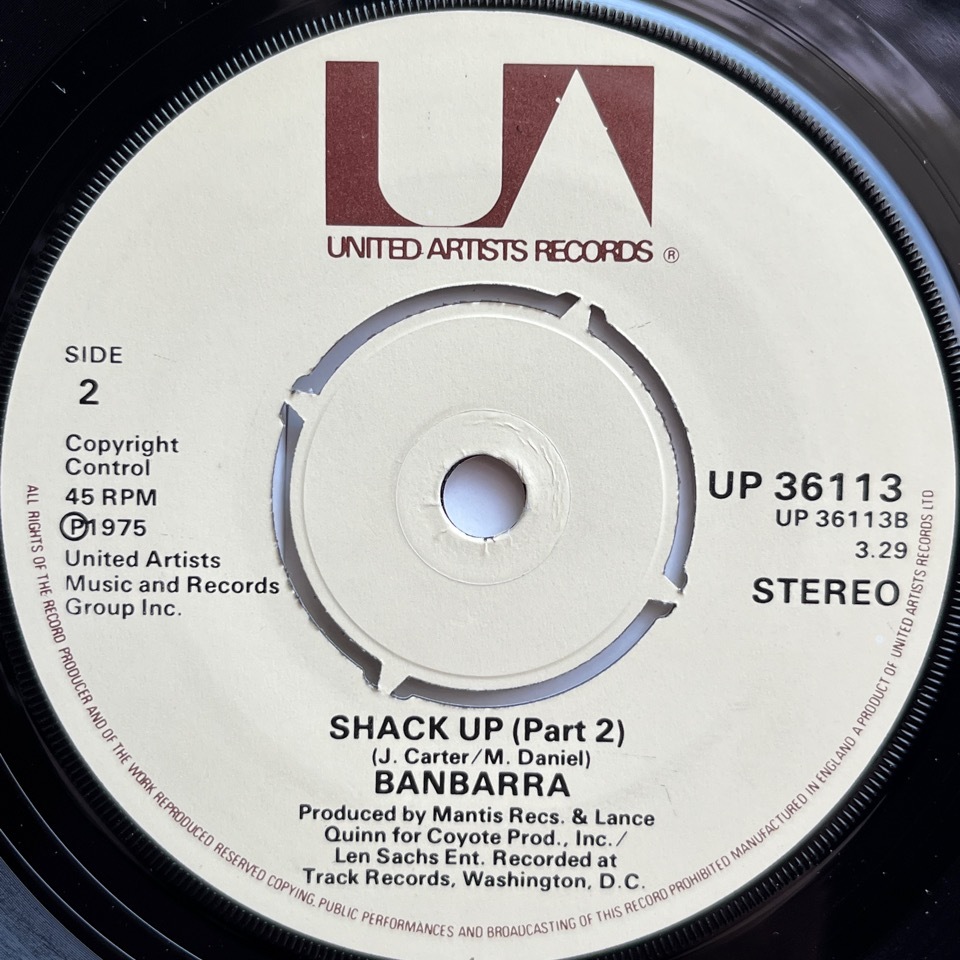 【試聴 7inch】Banbarra / Shack Up 7インチ 45 muro koco フリーソウル Ultimate Breaks & Beats De La Soul Stetsasonic Certain Ratio_画像2