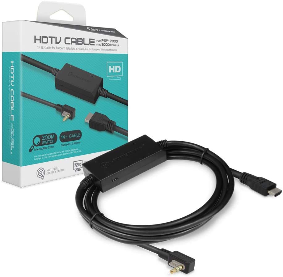 Hyperkin M07409 HDTV Cable HDMI変換ケーブル PSP 2000 3000 テレビ 出力 HDMI 変換 ケーブル PSP 映像ケーブル HDR対応 playstation_画像1