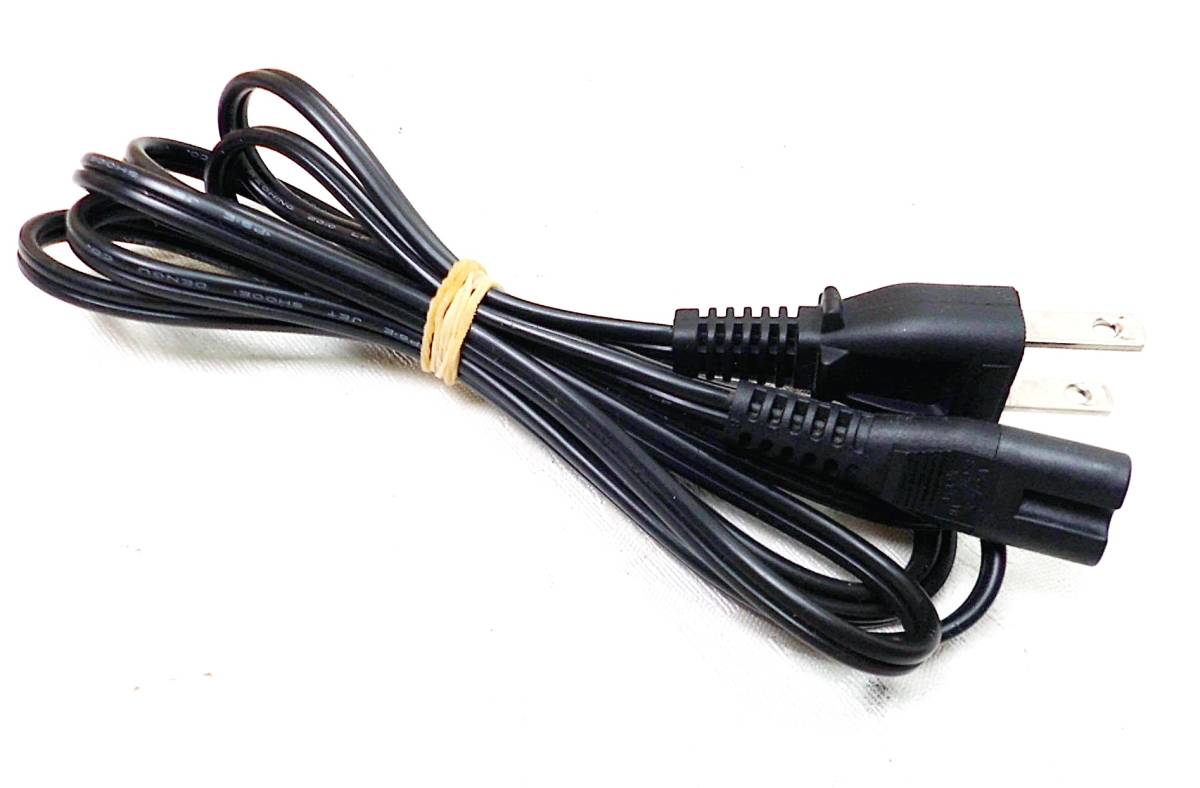 ☆即決! 定形外送料込 電源ケーブル メガネ型 電源コード 125V 3A 約