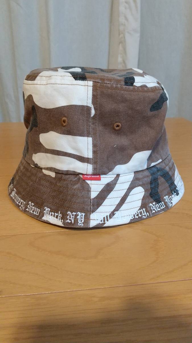 新品 23ss Supreme Embroidered Brim Crusher Brown Camo M/L | www