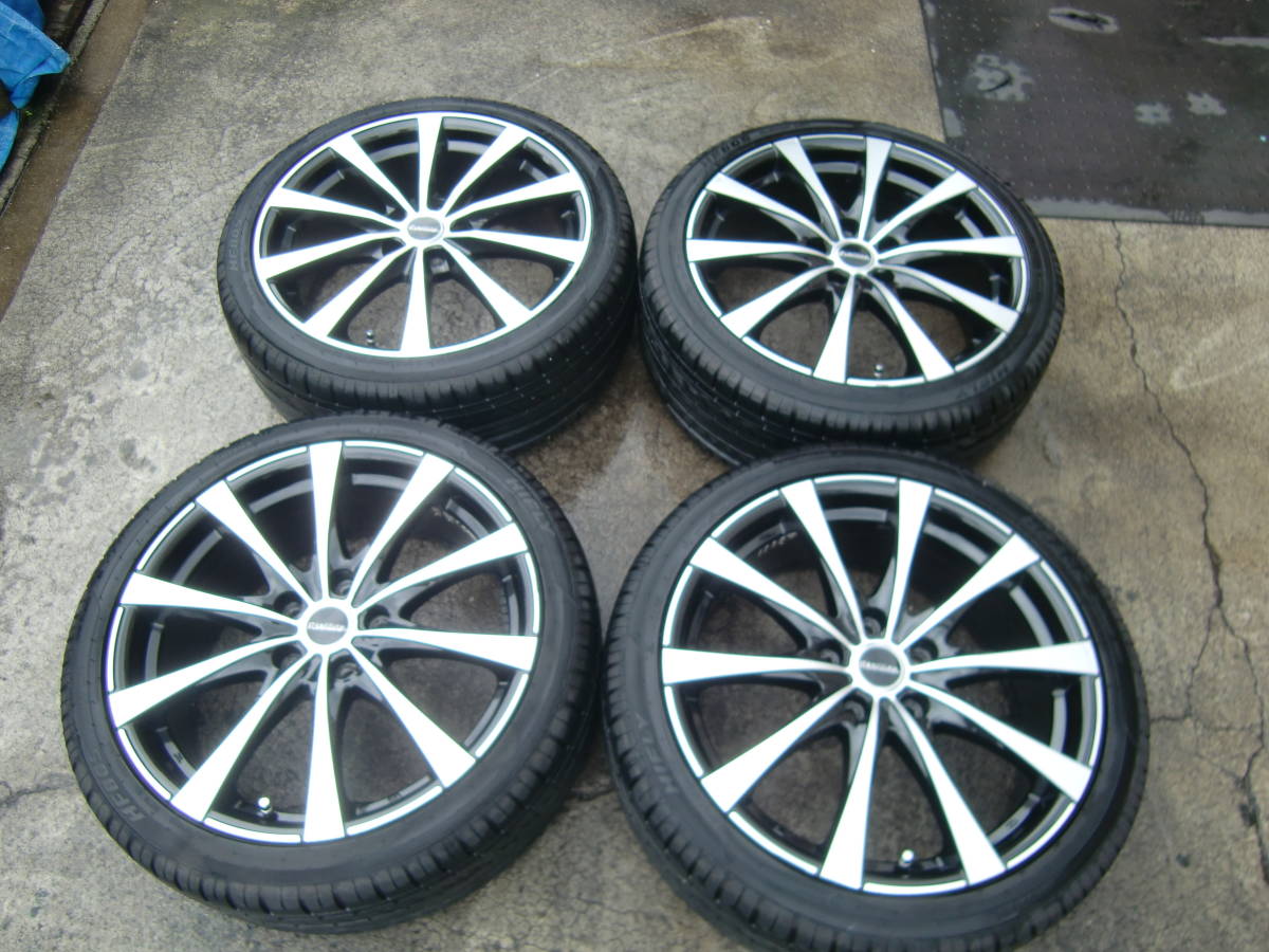 ノア VOXY ステップワゴン Laffite ブラポリ 18×7.5J+55 PCD114.3×5穴