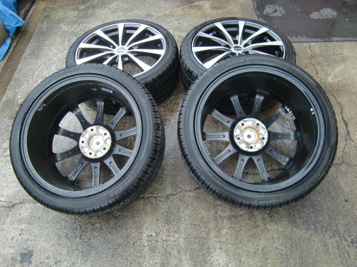ノア VOXY ステップワゴン Laffite ブラポリ 18×7.5J+55 PCD114.3×5穴