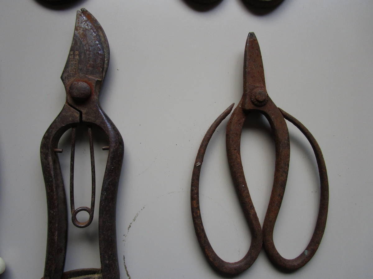  gardening * branch cut pruning scissors 6 point set * together * leather made exclusive use holder attaching * one part registration trademark equipped 