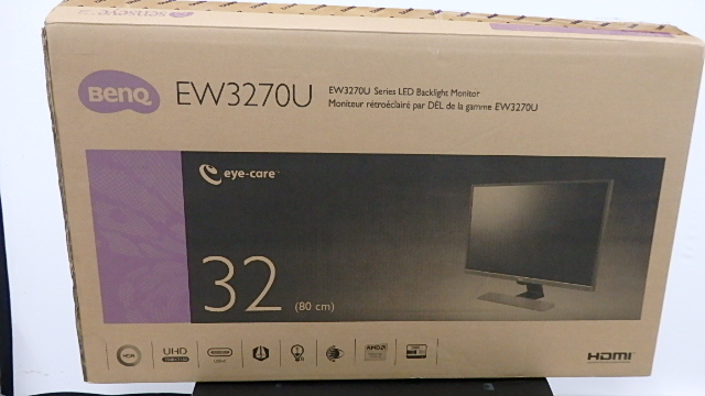 極美品】BenQ(ベンキュー) EW3270U 4K 31.5インチ/HDR VA 液晶モニター