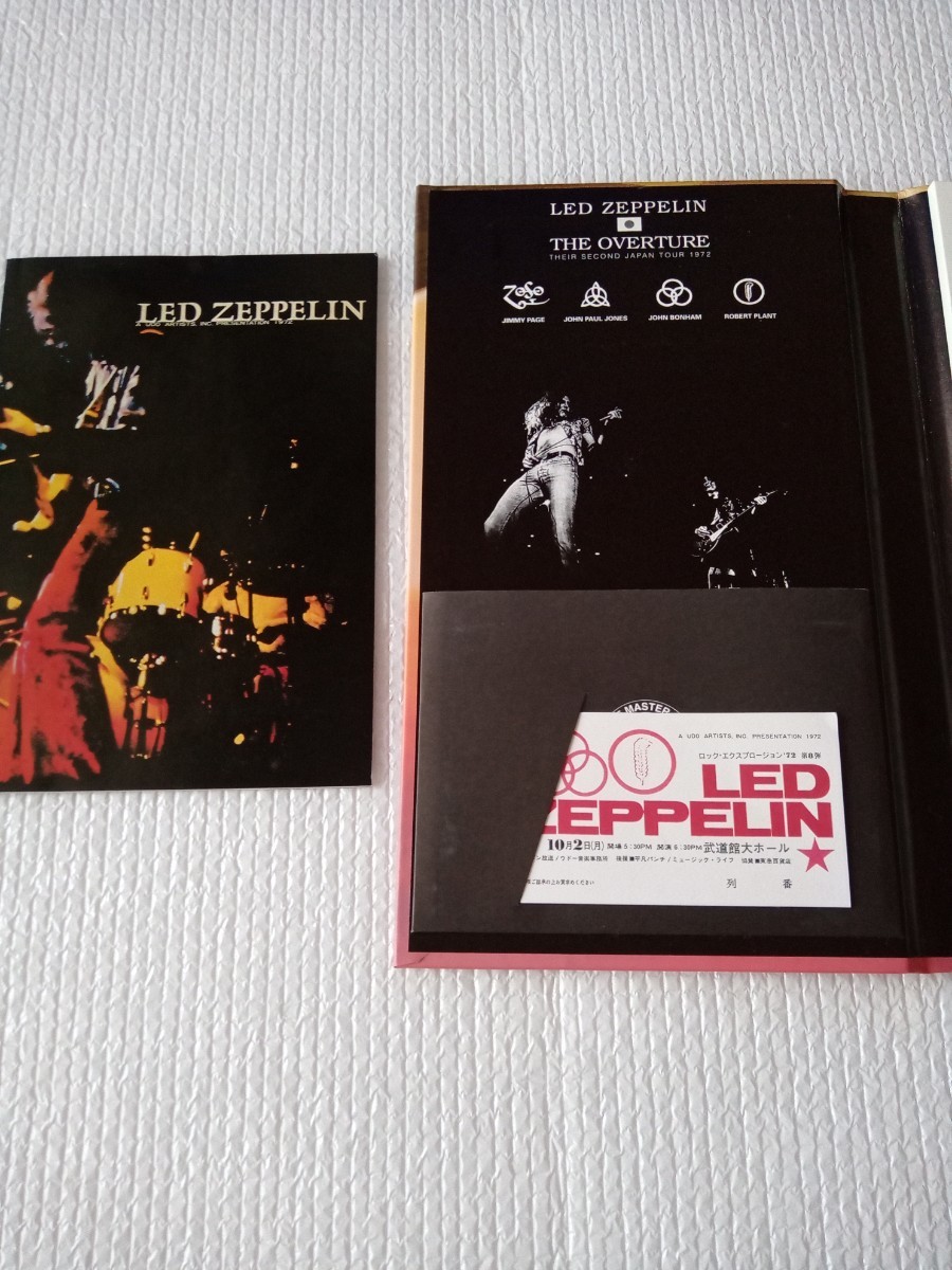★レッド・ツェッペリン LED ZEPPELIN★THE OVERTURE★2CD★1972年★TOKYO★中古品★ミニチュアパンフレット、チケット付★Limited Edition