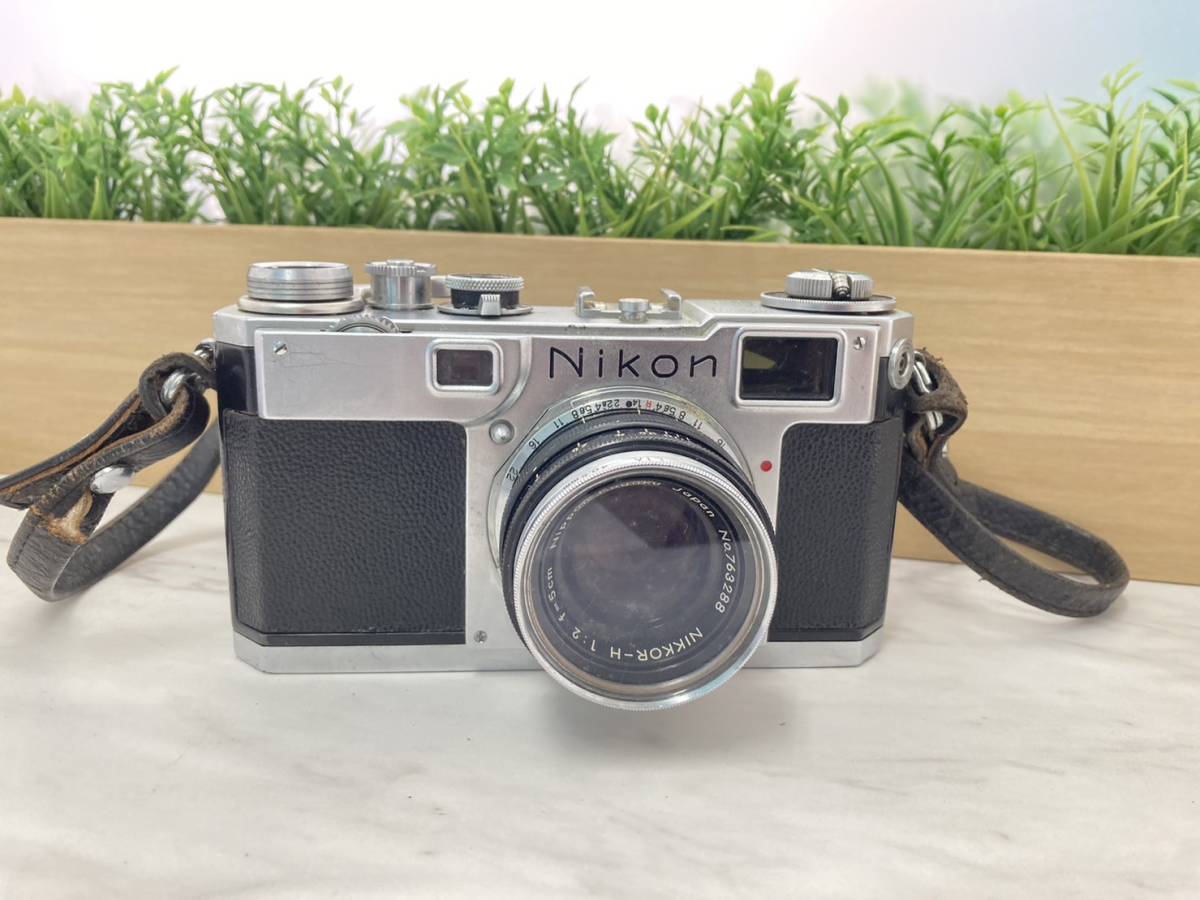 G2215 1円~ Nikon S2 NIKKOR-H 1:2 f-5cm ニコン フィルムカメラ レンジファインダー シャッター切れます
