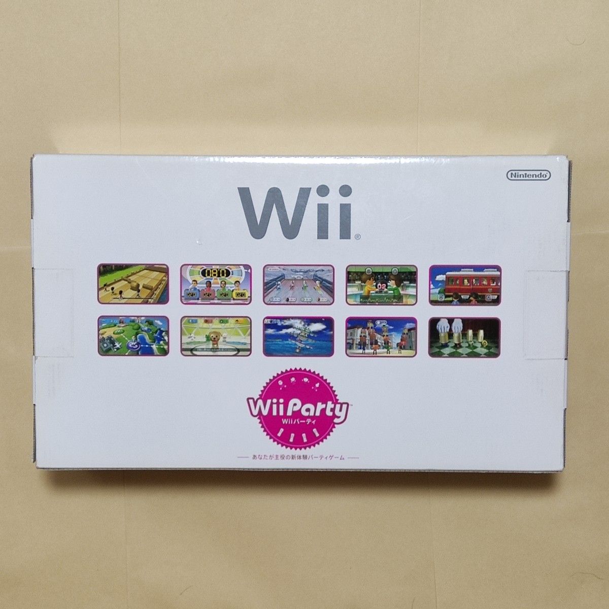 未使用 Wii 本体 (シロ) リモコンプラス 2個 白 ピンク 同梱 Wiiパーティ ゲームソフト欠品