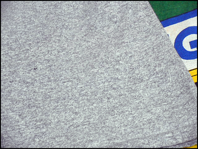★ゆったり目なサイズ感★Made in USA製アメリカ製ChampionチャンピオンビンテージカレッジプリントTシャツ80s80年代トリコタグ杢霜降りXL_画像6