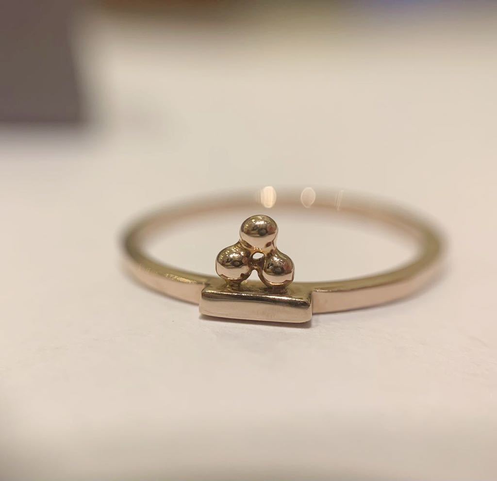 [ beautiful goods ]hirotaka Stacking Ring K10hirotaka start  King ring 11.5 number box attaching rose Gold 