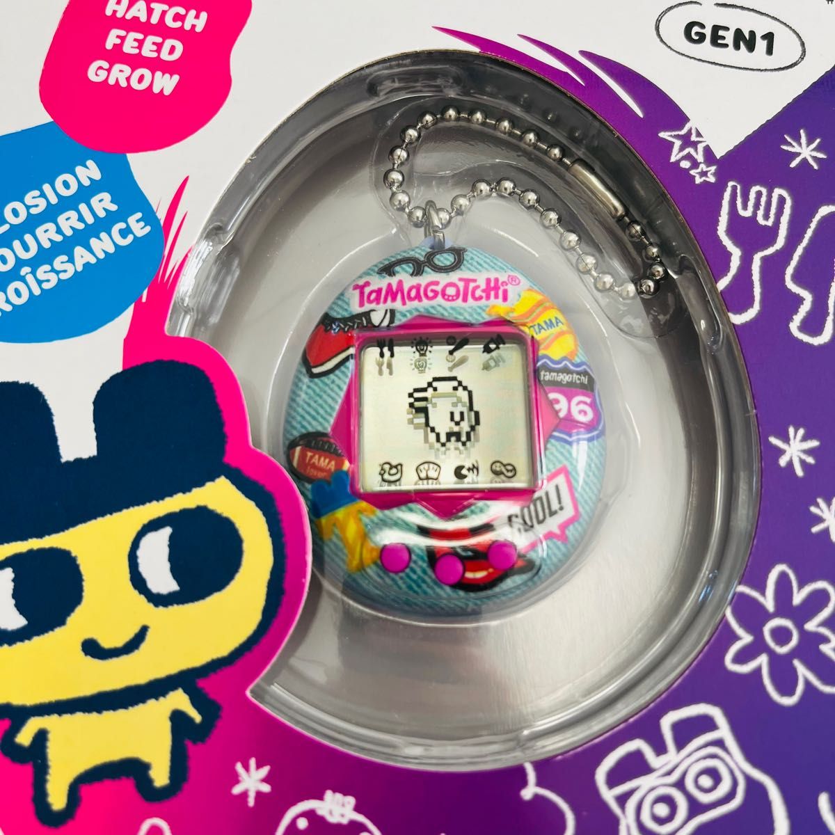 ラスト たまごっち 海外版 Denim Patches デニム オリジナルたまごっち tamagotchi BANDAI バンダイ