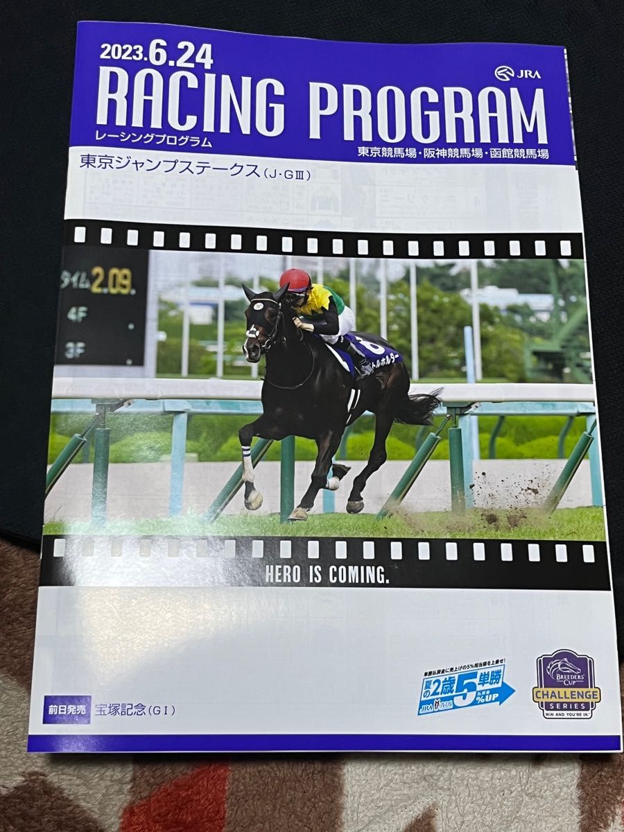 ２冊セット　2023年 宝塚記念前日　東京ジャンプステークス　レーシングプログラム 阪神競馬場　