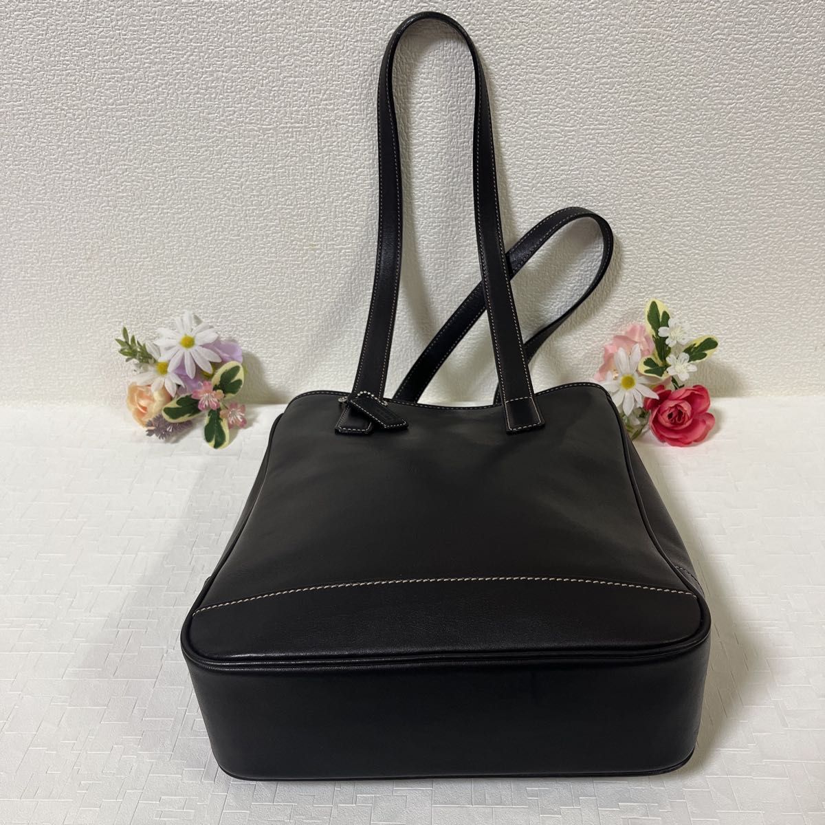 【美品】COACH コーチ オールドコーチ トートバッグ 7776 黒 ブラック レザー