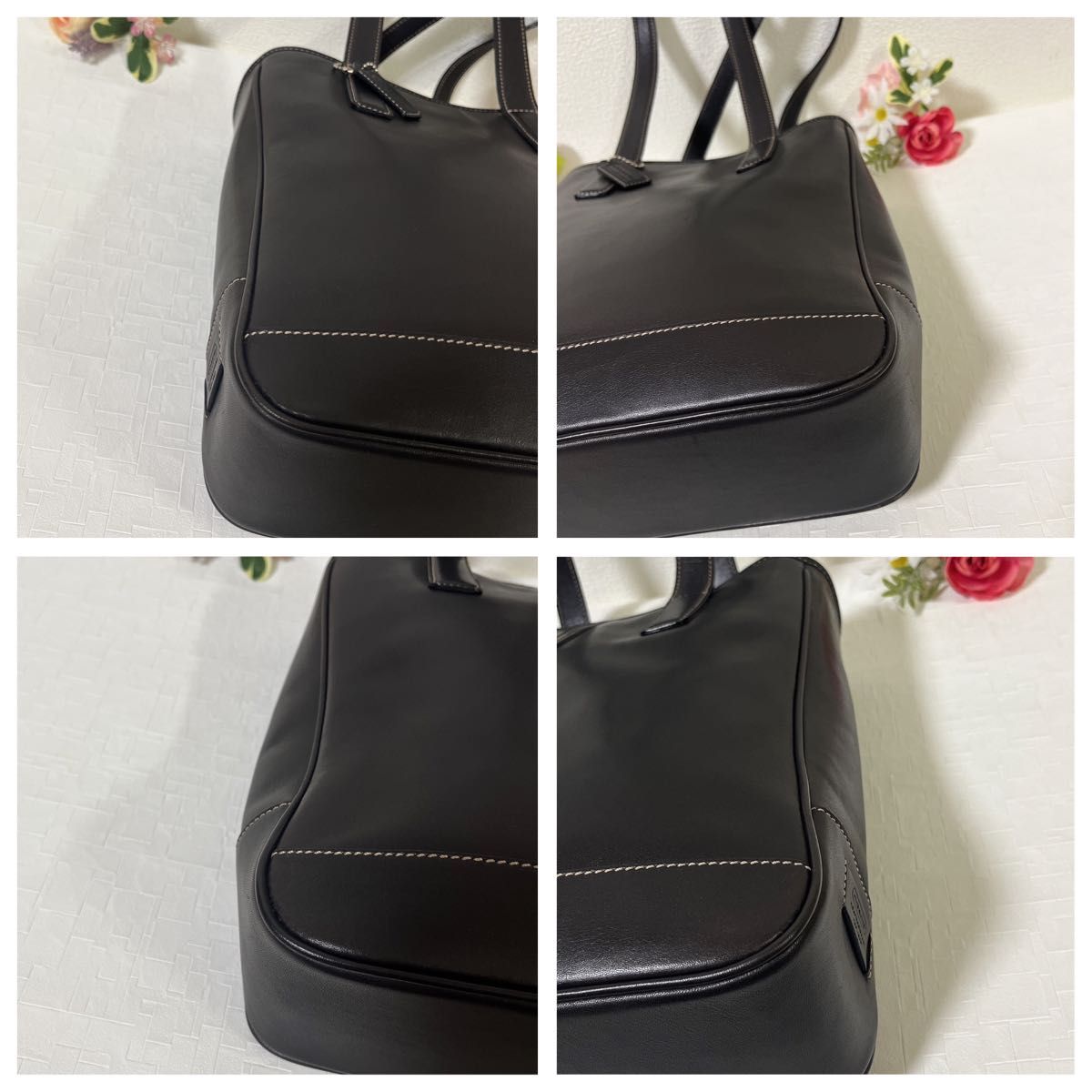 【美品】COACH コーチ オールドコーチ トートバッグ 7776 黒 ブラック レザー