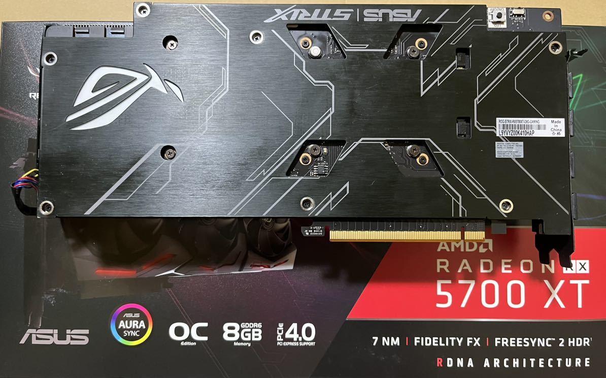 ASUS AMD ROG-STRIX-RX5700XT-O8G-GAMING GPU グラフィックボード
