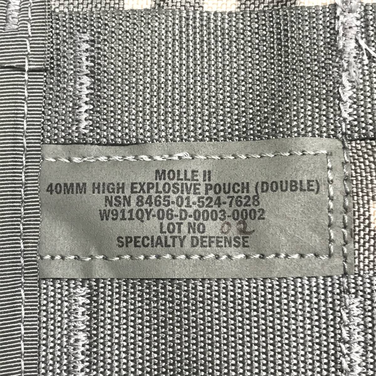 米軍実物 40MM グレネードポーチ ダブル ACU UCP 40MM HIGH EXPLOSIVE POUCH DOUBLEの画像5