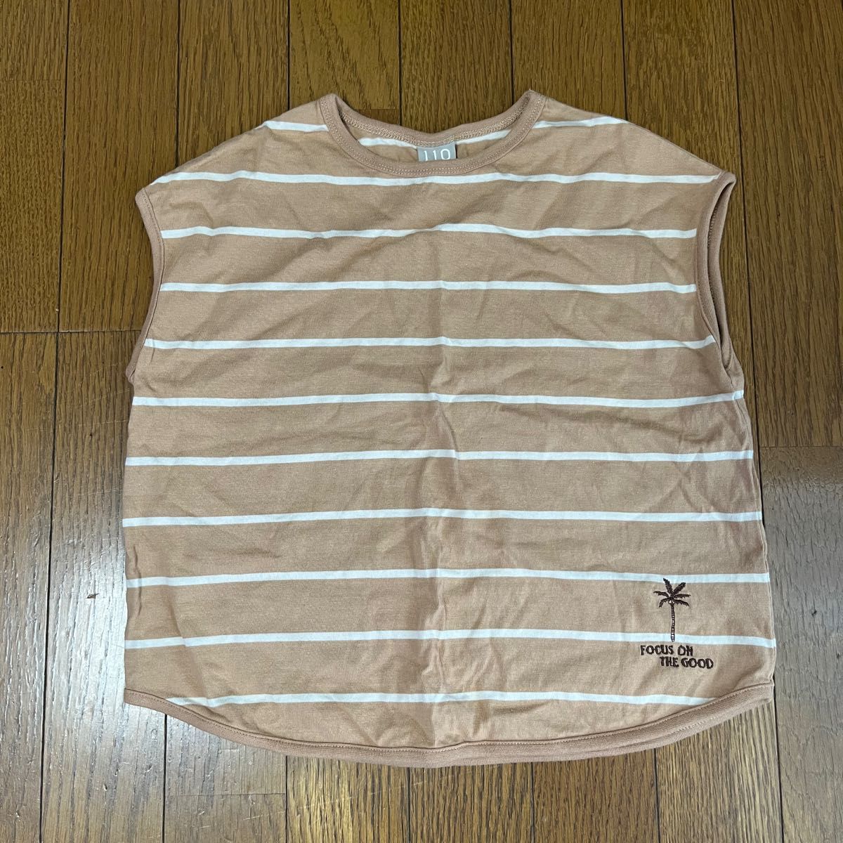 ボーダーTシャツ トップス カットソー　110cm