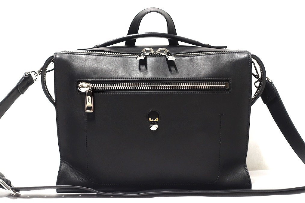 保証書付】 フェンディ FENDI 極美品 希少 MONSTER ビジネスバッグ
