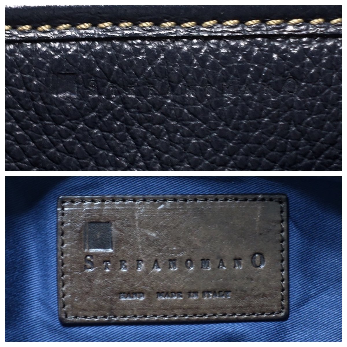 新発売 New ステファノマーノ STEFANOMANO 良品 Alce ビジネスバッグ