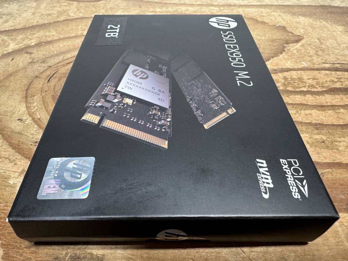 HP 新品 EX950 2TB 2280 SSD M.2 PCIe Gen3x4 NVMe1.3 TLC DRAMキャッシュ搭載 5年保証 送料無料 東京発送_画像2