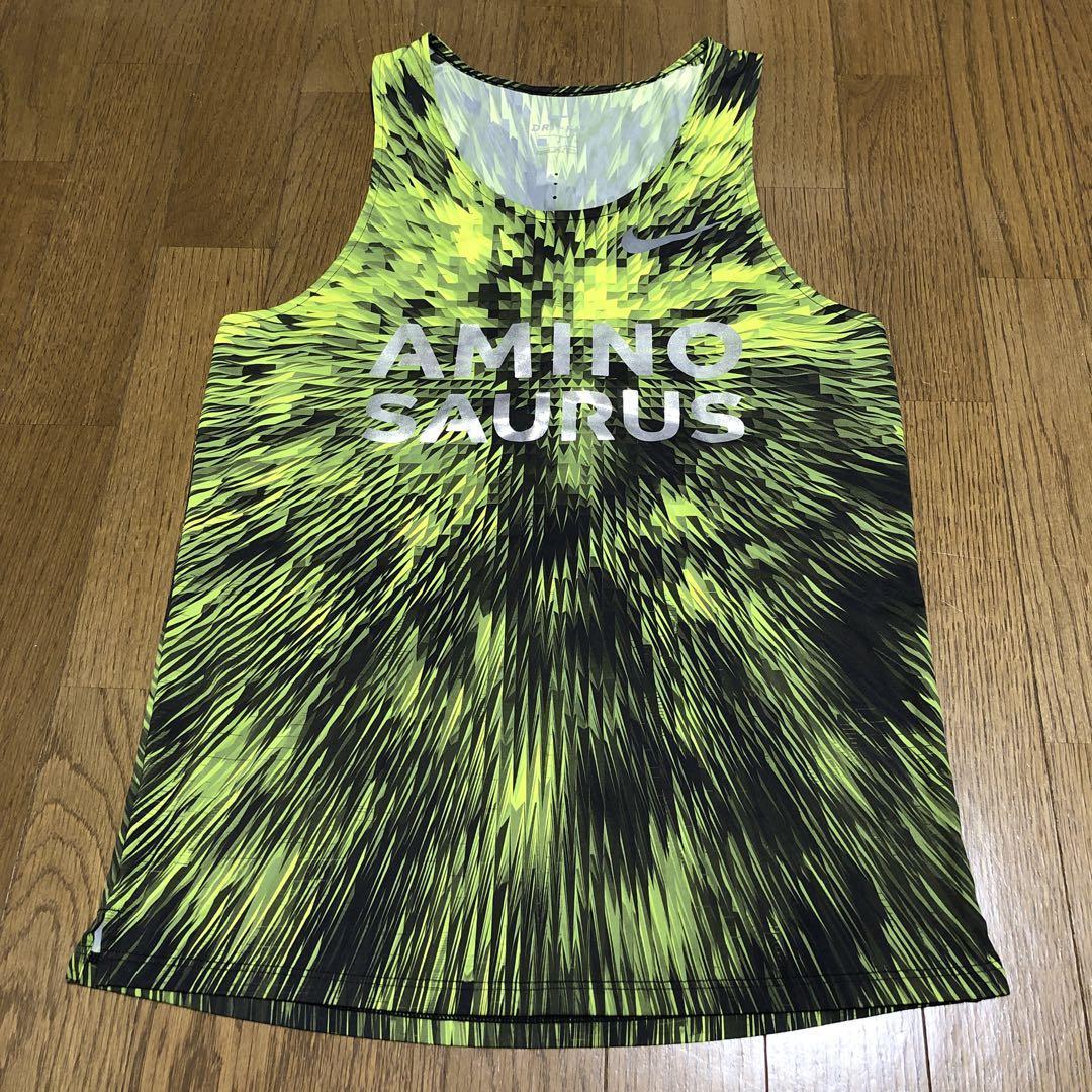 NIKE　ナイキ　ランニングシャツ　ランシャツ　S　AMINO　SAURUS