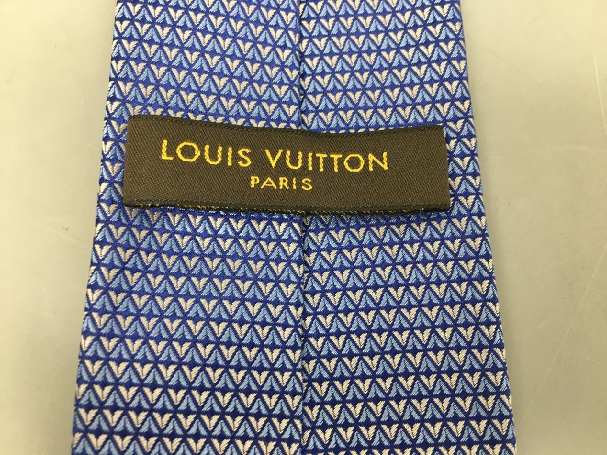 ルイヴィトン LOUIS VUITTON ネクタイ M78567 MR0196 シルク100％ クラヴァット・ダイヤモンド 美品 2305LR271_画像5