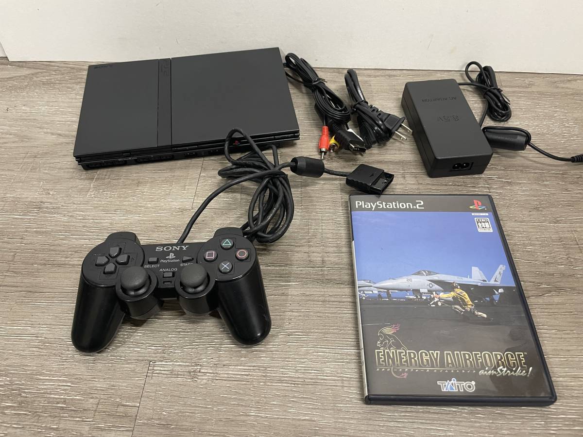 ☆ PS2 ☆ プレイステーション2 SCPH-75000 チャコールブラック 動作品